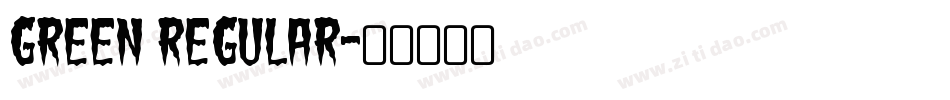 Green Regular字体转换